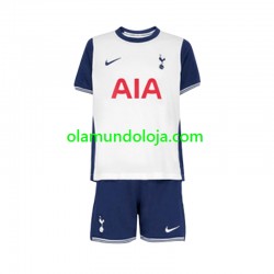 Camisola Tottenham Hotspur Criança Equipamento Primeiro 2024-2025 Manga Curta